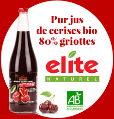 Pur jus de cerises bio griottes Elite Naturel